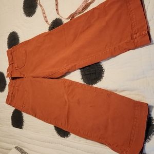 Coral Cropped Pants